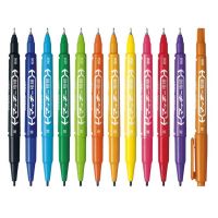 Pro +++ ZEBRA ซีบร้า MO-120 ปากกาเคมี2หัว Paint Marker ปากกาเพ้นท์ หลากสี ราคาดี ปากกา เมจิก ปากกา ไฮ ไล ท์ ปากกาหมึกซึม ปากกา ไวท์ บอร์ด
