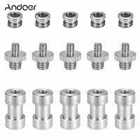 1/4"-20 to 3/8"-16 Threaded Screw Adapter Converter Female Spigot Reducer Bushing Screw Mount Set for Camera Tripod Monopod Ballhead Flash Light Stand Shoulder Rig