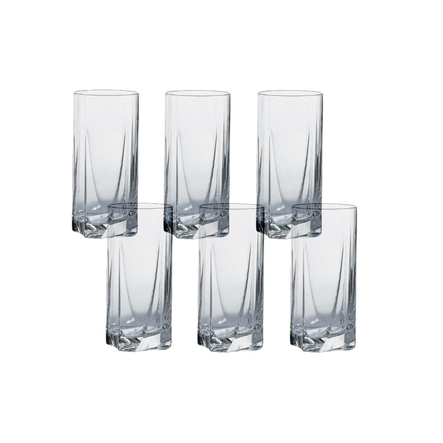 Pasabahce Set of 6 Water Glasses Luna 