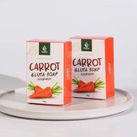 สบู่กลูต้าแครอทเดอะควีน The queen Gluta carrot soup 100g