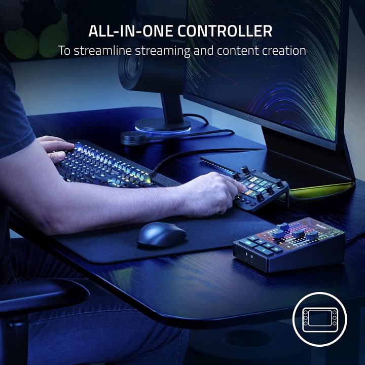 razer-stream-controller-all-in-one-control-deck-for-streaming-แป้นควบคุมคีย์ลัดสำหรับสตรีมมิ่ง-รับประกันสินค้า-1ปี