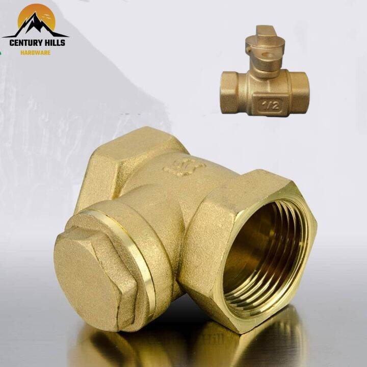 Brass swing check valve 1/2” ball valve with lock wing 1/2 Lazada PH