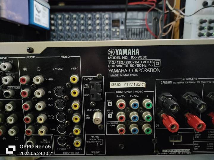 yamaha-rx-v530-amp-digital-dts-surround-5-1ch-สินค้าตัวโชว์-สภาพ80