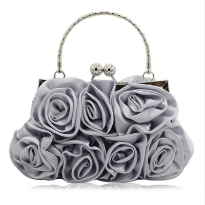 ร้อนของขวัญที่ดีที่สุดสำหรับเจ้าสาว C Lutches Handsewn 14ดอกกุหลาบกระเป๋าสำหรับเพื่อนเจ้าสาวของขวัญกระเป๋าหรูหรากระเป๋าถือผ้าซาตินชุดกระเป๋า
