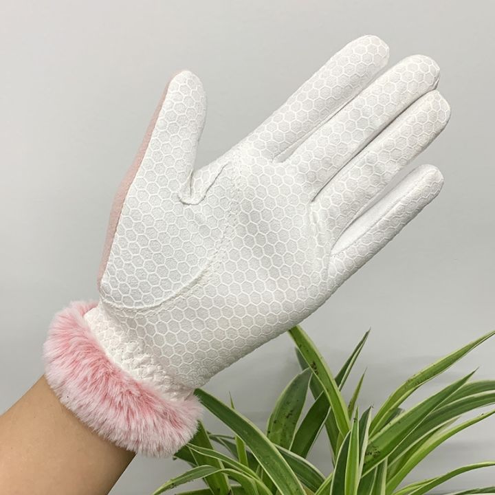 ttygj-cold-proof-women-39-s-autumn-and-winter-warm-gloves-wrist-guard-anti-slip-fleece-golf-gloves-left-and-right-hands-1-pair