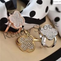 【hot sale】 ✕№✥ B36 Fashion full diamond four-leaf clover scarf buckle alloy brooch scarf buckle accessories M40281