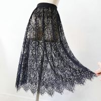 [COD] Mesh Transparent Tulle Skirt Korean Fashion Ladies Elastic Waist Beach