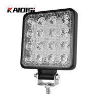 Car Work Lights 48W 9V~36V Volts LED Square Lights Bar Flood Light Pod Off Road Fog Driving Roof Bar Bumper for Jeep SUV Truck