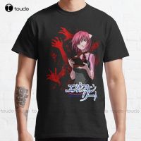 Elfen Lied Classic T-Shirt Unisex Tshirts For Adults High Quality Cute Elegant Lovely Kawaii Cartoon Sweet Cotton Tee Shirts New