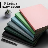 400 Pages Mitation Leather Blank Notebook A4 Daily White paper Note Business Office Daily Work Notepad for Long Writing As Gift Note Books Pads