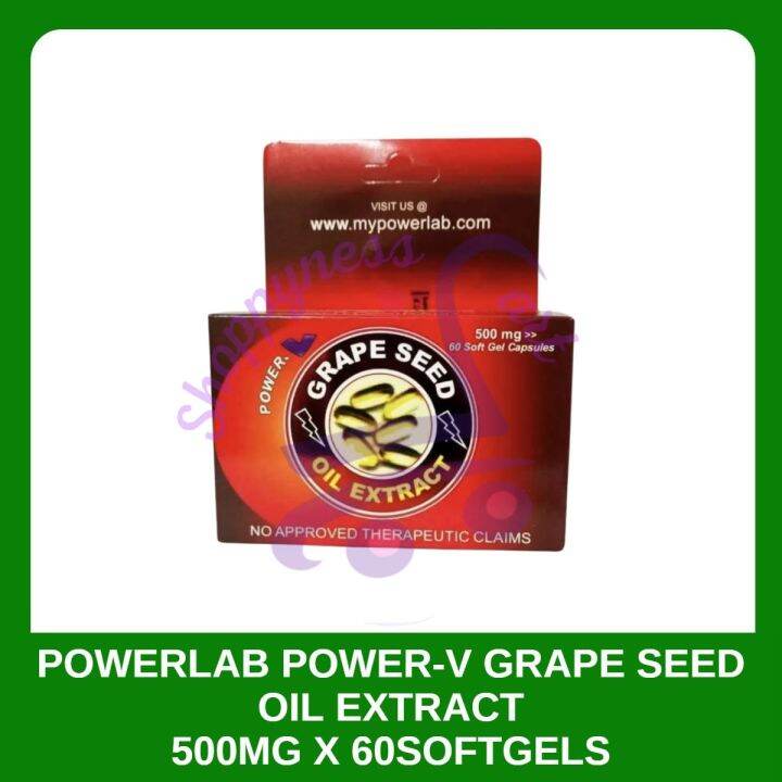 POWERV POWERLAB GRAPESEED OIL EXTRACT 500MG X 60 SOFTGELS Lazada PH