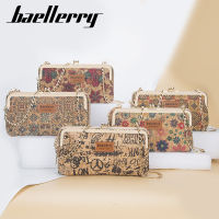 BAELLERRY 2022 Cork Material New Style Less Ladies Multifunctional Long Mobile Phone Bag Fashion Messenger Bag Printed Wallet