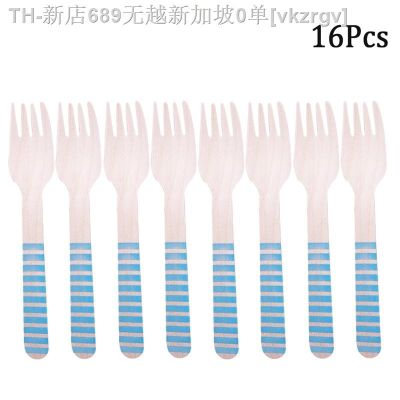 【CW】☬  16Pcs Pink Fork Disposable Cutlery Kids Birthday Dinner Baby Shower Supplies