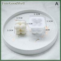 FineGoodWell [Valen] JUNY 1ชิ้นซิลิโคน3D เทียนแม่พิมพ์ Cube เทียนถั่วเหลืองแม่พิมพ์ DIY เทียนหอมอโรมาแม่พิมพ์