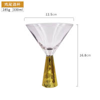 Champagne Red Wine Glasses Crystal Cocktail Personalized Luxury Plating Mate Glass Cup Bar Transpar Copas De Vino Crystal Cup