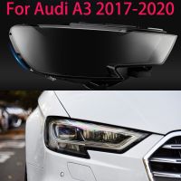 ที่บังแสงสำหรับ A3 Audi 2017-2020ที่บังแสงเลนส์ตกแต่งเลนส์ไฟหน้าใหม่ฝาครอบไฟหน้ารถการ์ดรถไฟหน้าไฟตกแต่งสวน