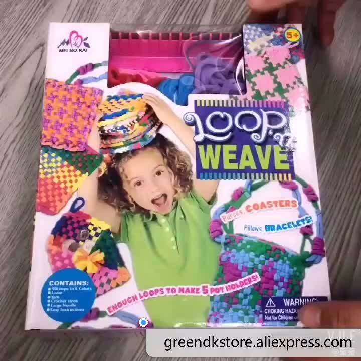 DIY craft kit knitting kit weaving loom loops weaving loom Toys