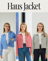 ENDOFMARCH | HAUS JACKET เสื้อแจ็คเก็ตยีนส์ลายริ้ว