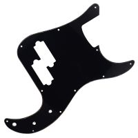 ชั้นเดียวสีดำ11หลุมเบส Pickguard S Cratch แผ่นเลือกยามสำหรับ4สตริงอเมริกันเม็กซิกันอุปกรณ์มาตรฐาน