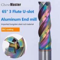 HRC60 1-20m อลูมิเนียมเคลือบสีสันทองแดงเครื่องตัดไม้ Endmill 3 ขลุ่ย Cnc เครื่องมือกัดเหล็กทังสเตน Milling Cutter End Mill