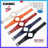 [สีด้าน] ใช้ได้สายรัด Casio นาฬิกาข้อมือและชุดฝารูปตัว G GA110 GA100 GD100 GD110 GD120สายรัดซิลิโคนอุปกรณ์เสริม/ - ขายดี Aboasv