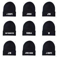 [Hana Clothing Store] บังทันบอยส์พิมพ์หมวกถักหมวก Kpop Jimin Jhope Suga V แร็พมอนสเตอร์จิน Jungkook กองทัพฮาราจูกุหมวกขนสัตว์วัยรุ่นผู้หญิงผู้ชาย