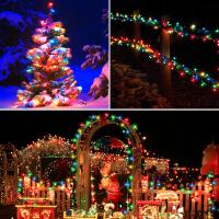 Fast Charge Solar String Fairy Lights 100M 1000 LED Waterproof Outdoor Garland Large Solar Panel Lamp Christmas For Garden Decor