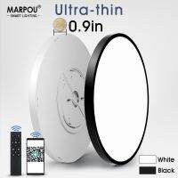 [HOT QQZIWWUJJWG 104] MARPOU 0.9นิ้ว Ultra Thin Smart LED โคมไฟเพดาน App/ รีโมทคอนโทรลหรี่แสงได้ Luster Led โคมไฟเพดานสำหรับตกแต่งห้องนั่งเล่น