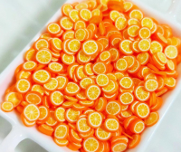 Orange Fimo Slices-Nail Art บรรจุ 2 กรัม fimo ฟีโม่ เกล็ดน้ำตาล หัวใจ ตกแต่งเล็บ ตกแต่งเรซิ่น ตกแต่งรูปภาพ กรอบต่างๆ งาน DIY มากกว่า 33 แบบ ขนาด