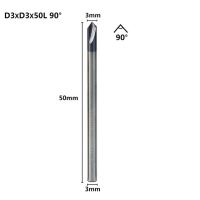 90องศา Chamfering Milling Cutter 3 Flute End Mills Cnc Router Bit สำหรับเครื่องมือแกะสลักอลูมิเนียมทังสเตนคาร์ไบด์ End Mill