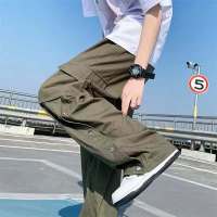 Lucky MensNew Casual Pants Men Loose Korean Version Of The Hip Elastic Waist Men Bunched Pants CYWP-K166