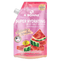 A bonne Super Hydrating Silky Salt Scrub Watermelon &amp; Vitamin E เอ บอนเน่ เกลือสปามิลค์ ซอลท์ แตงโม[350G.]