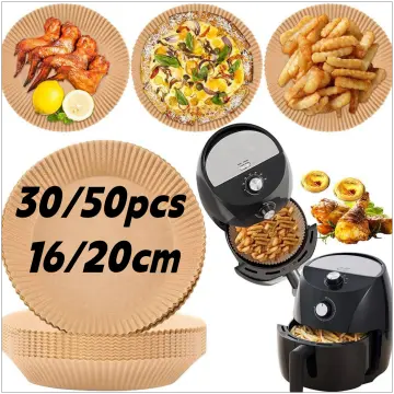 50pcs Rectangle Air Fryer Liners, Parchment Paper Sheets, Non