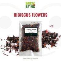 Hibiscus Flowers ดอกชบาแห้ง 1oz หรือ 28 กรัม สำหรับใส่ในเครื่องดื่มชา ไซรัป cocktail คราฟโซดา