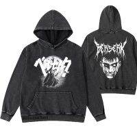 {Match maker}}อะนิเมะ Berserk Hoodies Guts กะโหลกอัศวินเสื้อขนแกะแฟชั่นสตรีเสื้อยืดขนาดใหญ่คลุมด้วยผ้า Hoody ล้างย้อนยุค