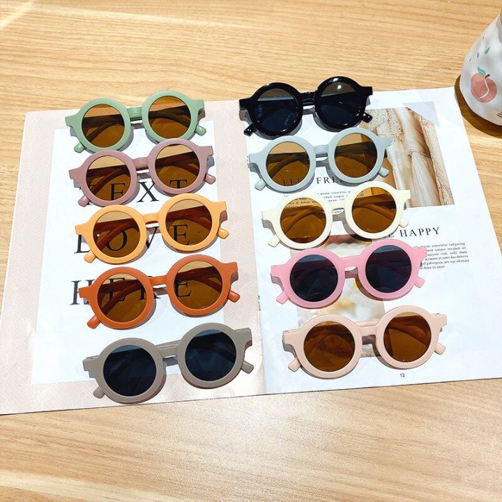 free-shipping-childrens-color-round-frame-light-pc-cute-small-face-sunglasses-cycling-sunglasses