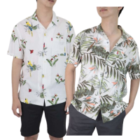 ิBOVY SHIRT X เสื้อเชิ้ตเรยอง TropicalPrint -BAS11237,112378