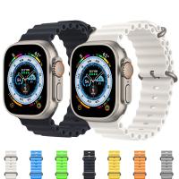 สายแอปเปิ้ลวอช ซิลิโคน สาย สำหรับ Apple Watch สาย คุณภาพดี สำหรับ หน้าปัด Size 38/40/42/44 Series 8/7/se/se2/6/5/4/3/2/1 สาย smart wactch