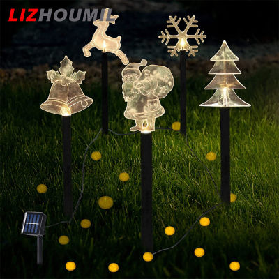 LIZHOUMIL Led Christmas Solar Lawn Light Ip65 Waterproof Energy Saving Fairy Lights For Courtyard Garden Patio Decoration