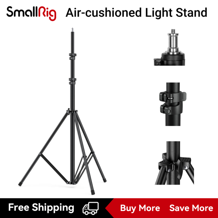 SMALLRIG Photography Light Stand 110"/9.2ft/280cm, AirCushioned