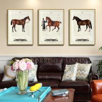 Europe Classical Horse Canvas Painting Wall Art Corridor Posters And Prints Hallway Pictures For Living Room Home Study Decor