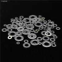 ✘▬❅ M3/M4/M5/M6/M8/M10 Stainless Steel Washers Metric Flat Gasket Plain Washers 6 Sizes Flat Spring Washers 105pcs/lot for Hardware