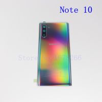 【✲High Quality✲】 diyi45718 อะไหล่กระจกหลังสำหรับ Samsung Galaxy Note 10 Lite Plus ฝาครอบด้านหลัง Note10ประตูเคสเลนส์กระจกกล้องถ่ายรูปกรอบ