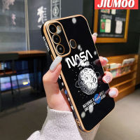 JIUMOO เคสสำหรับ Tecno Spark Go 2022ลวดลายตัวถังท้องฟ้าใหม่กรอบพื้นผิวสี่เหลี่ยมเคสนิ่มซิลิกาเจลกันกระแทกเคสมือถือฝาครอบป้องกันเลนส์กล้องถ่ายรูปรวมทุกอย่าง