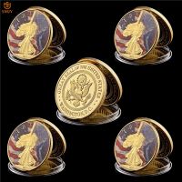 2017 Colored Liberty Goddess US Grand Canyon Proud Gold Challenge Metal Coin For Collection