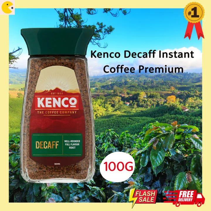 Kenco Decaff Instant Coffee 100g เคนโก้ ดีแคฟ กาแฟสำเร็จรูปไม่มีคาเฟอีน 100กรัม กาแฟ กาแฟนำเข้า