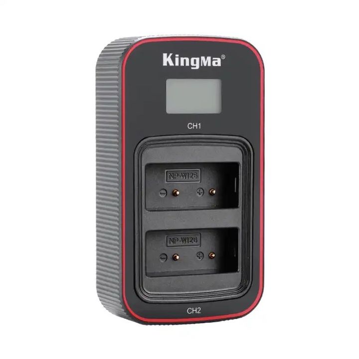 kingma-np-w126-w126s-แบตเตอรี่-lcd-usb-dual-charger-สำหรับ-fujifilm-x100v-x100f-x-h1-x-pro3-2-x-t3-t2-t30-s10-t200-t100-x-e3-x-a7-a5