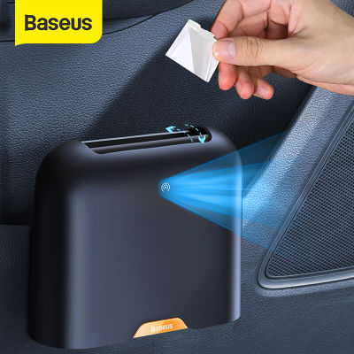 Baseus Electric Car Trash Can Electrical Smart Sensor Lid Cover Garbage Bin Dust Rubbish Case Storage Box Car Accessory