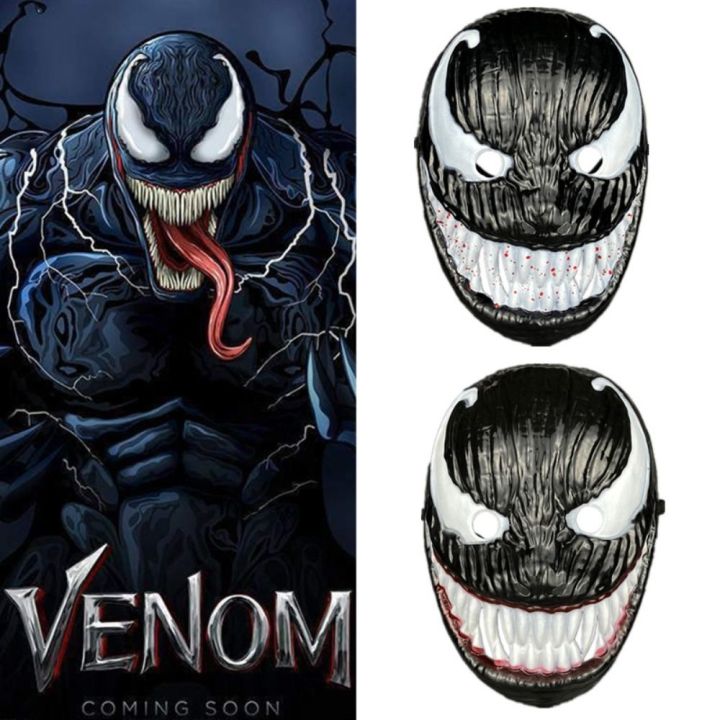 เสื้อยืดแฟนคลับอนิเมะอะนิเมะ-venom-ภาพยนตร์พลาสติกร้ายแรงหน้ากากคอสเพลย์ผู้ใหญ่