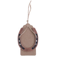 con309 Metal Horseshoe ของขวัญแต่งงานของขวัญของที่ระลึกของที่ระลึก ketes kraft Paper Tag